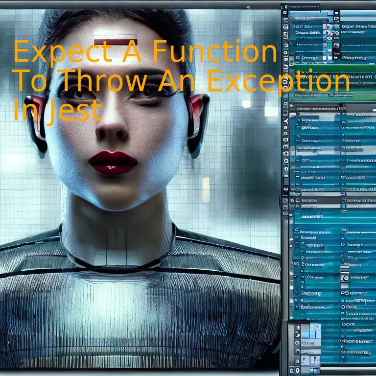 Expect A Function To Throw An Exception In Jest