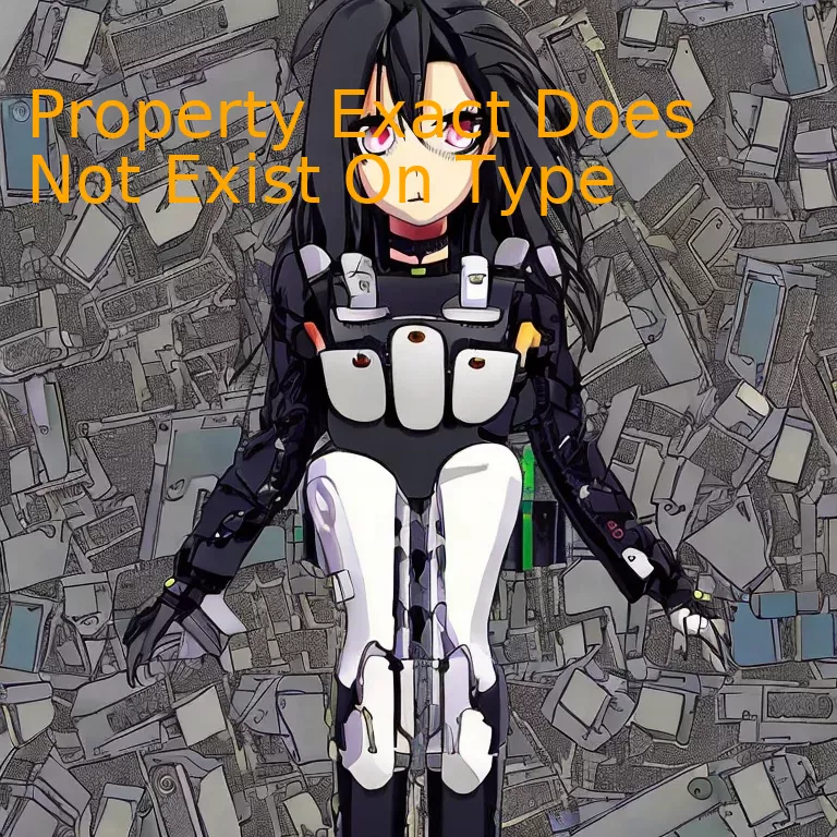 Property Exact Does Not Exist On Type