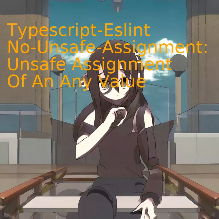 Typescript-Eslint No-Unsafe-Assignment: Unsafe Assignment Of An Any Value