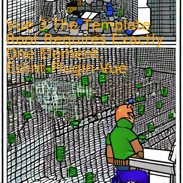 Vue 3 The Template Root Requires Exactly One Element. Eslint-Plugin-Vue