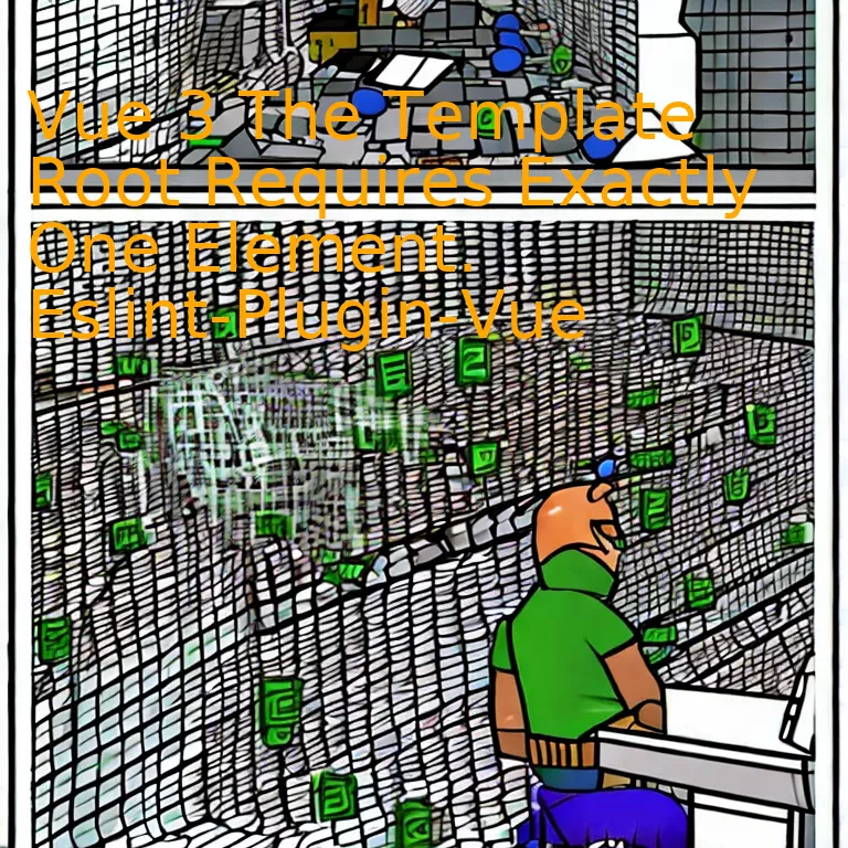 Vue 3 The Template Root Requires Exactly One Element Eslint Plugin Vue
