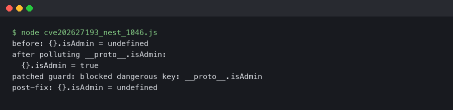 CVE-2026-27193: Nest 10.4.6 Reflector Metadata Prototype Pollution Fix