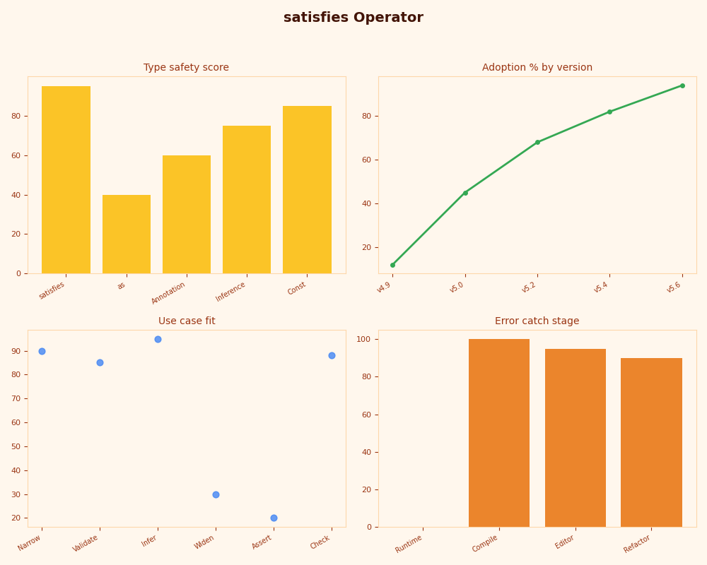 Dashboard: satisfies Operator